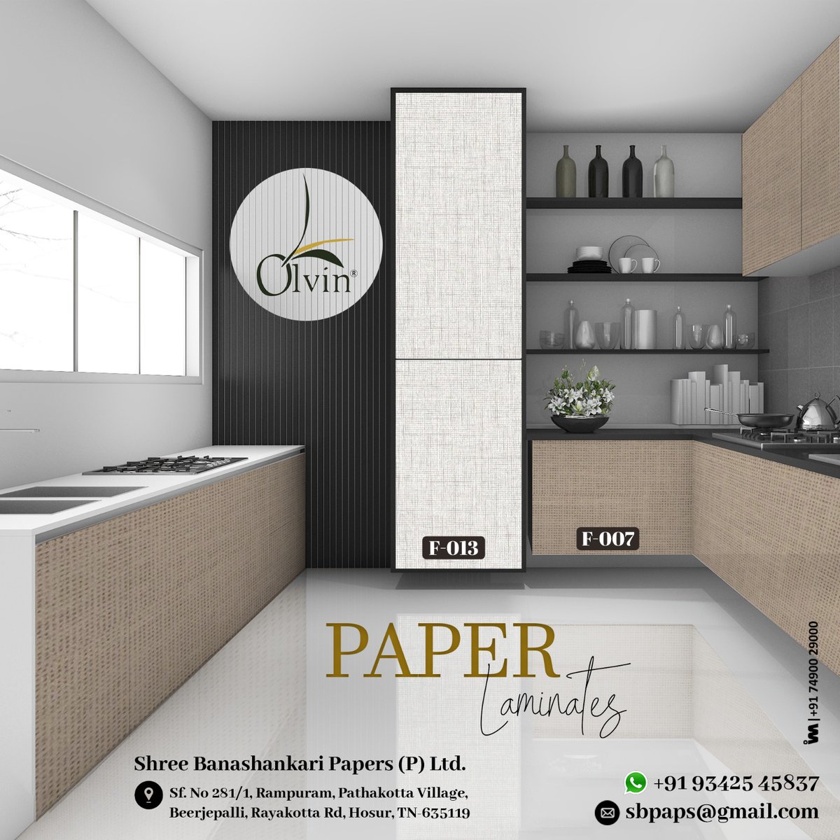 ibais_wooden's tweet photo. Manufacturers of 0.72, 0.82, 0.92 Off White And Fabric Liner Laminate
SHREE BANASHANKARI PAPER (P). LTD.(TAMILNADU)
For enquiry via WhatsApp click:
https://t.co/TbfBhIrGoS
Helpline Number:- +91 93534 14760
.
#paperlaminates #laminates #plywood #woodenproduct #woodwork https://t.co/aDPNDV96eB