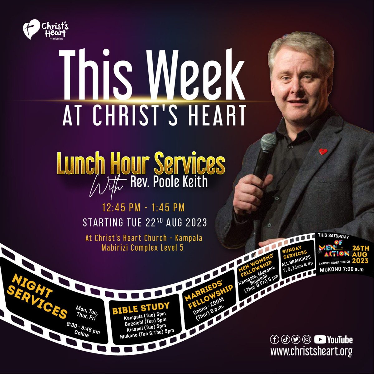 ChristsHeartMin's tweet photo. Praise the Lord church!

Kindly take note of this week's church program and plan to be a part of it.

📌See the flier for more details. 

#Raisinganapostolicgeneration https://t.co/CXBFOjzPYx