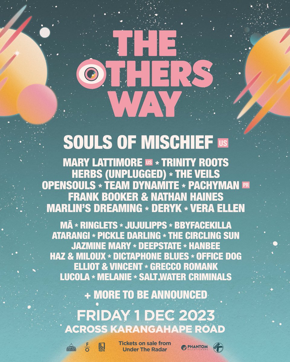 95bFM (@95bfm) on Twitter photo Holy heck - The Others Way lineup for '23 has dropped and it is saweet!
feat. @marylattimore <a href="/therealpachyman/">pachyman</a> @FrankBooker <a href="/GreccoRomank/">Grecco Romank</a> <a href="/TeamDynamitenz/">Dynamite Dynamite</a>
+ more!
(and a few yet to be announced 👀)
For more info head to 95bFM.com
<a href="/undertheradarnz/">Undertheradar</a> <a href="/banished_music/">Banished Music</a> Holy heck - The Others Way lineup for '23 has dropped and it is saweet!
feat. @marylattimore <a href="/therealpachyman/">pachyman</a> @FrankBooker <a href="/GreccoRomank/">Grecco Romank</a> <a href="/TeamDynamitenz/">Dynamite Dynamite</a>
+ more!
(and a few yet to be announced 👀)
For more info head to 95bFM.com
<a href="/undertheradarnz/">Undertheradar</a> <a href="/banished_music/">Banished Music</a>