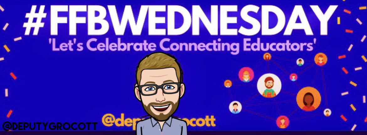 DeputyGrocott's tweet image. It’s #FFBWednesday everyone!
Simply:
⭐️Like and retweet this tweet to spread the word!
⭐️Comment below with your edu bio
⭐️ Follow, follow back and connect with all the awesome educators who take part!
Have a great day!