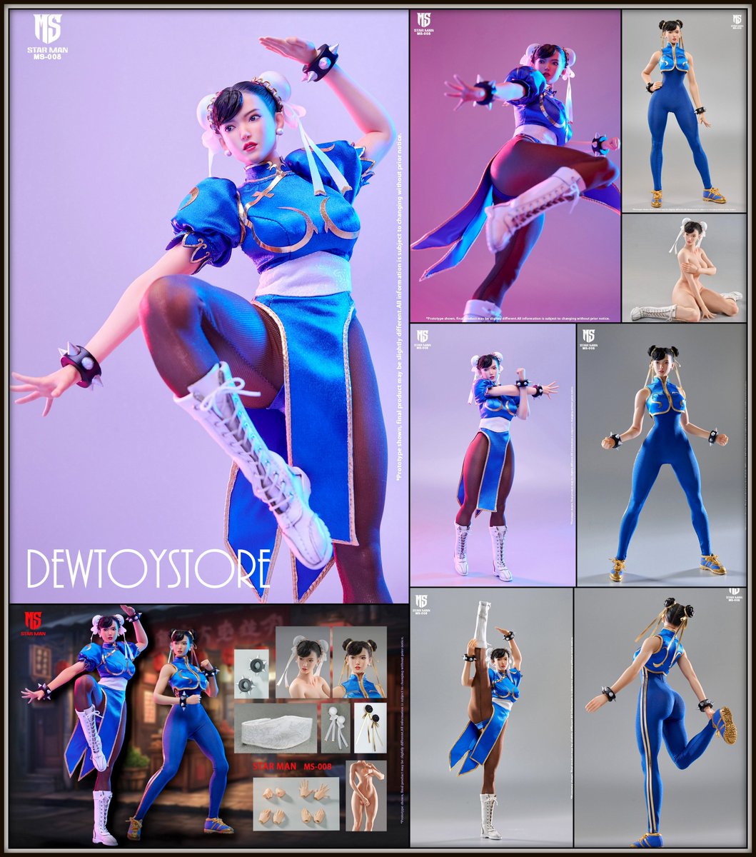 STAR MAN MS-008B 1/6 Chun li 春麗 ジャンプスーツ版 Street Fighter Chun