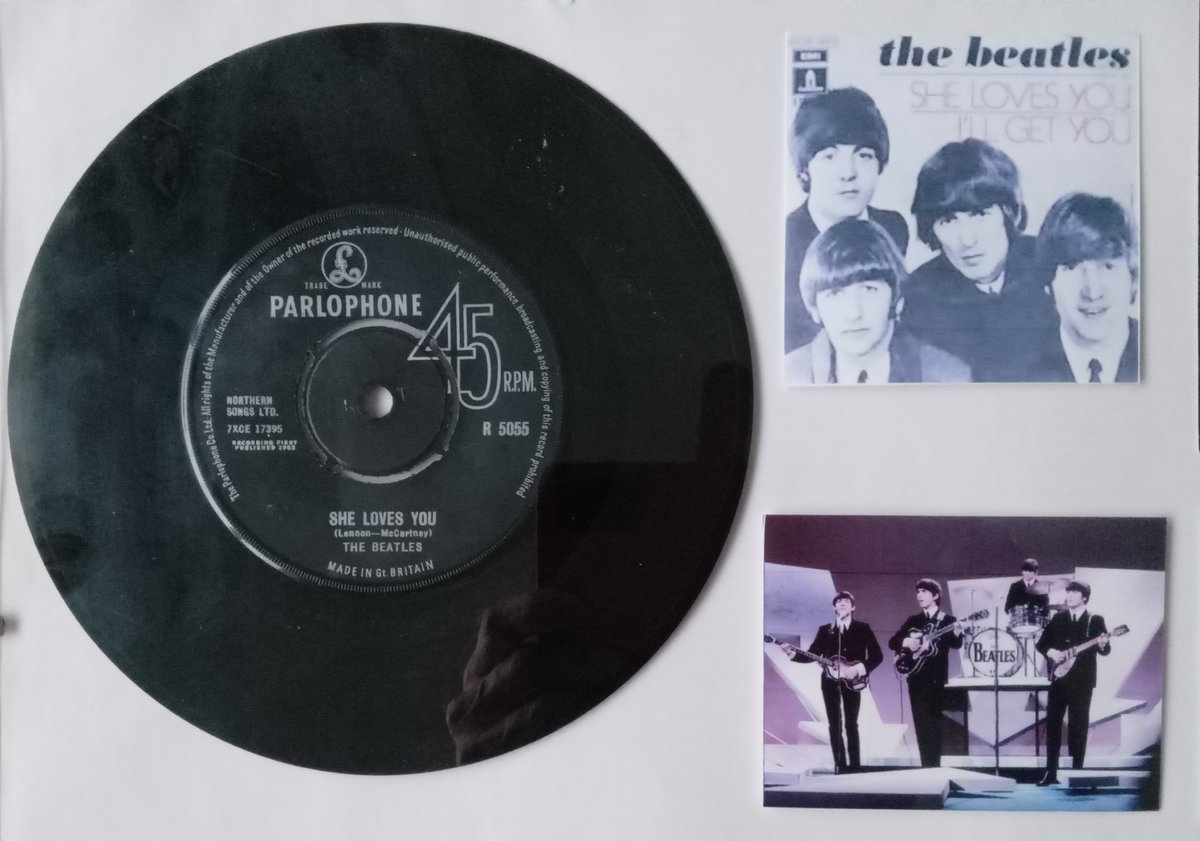 #OnThisDay 23 August 1963 ... Imagine the excitement of going down to your local record store and buying this single, #SheLovesYou. Then rushing home and putting the needle on the run in groove and seconds later ... Wow!

My all time favourite #Beatles song.