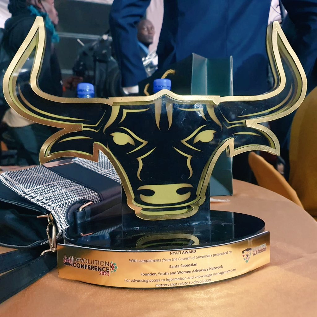santa_kagendo's tweet photo. Devolution Warrior Award Winner 🏆
I am proud to be part of the 7 warriors recognised by the @KenyaGovernors in  ensuring access to information and knowledge management in a timely and cost effective way.
It's truly an honour.
#devolutionconference2023 
#devolutionwarrior https://t.co/eHcDHJUOcf
