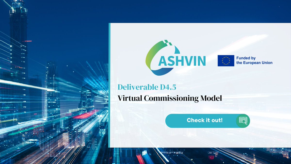 AshvinH2020's tweet image. 🔎Discover the Virtual Commissioning Model deliverable!

It illustrates the developed configuration management processes using #ASHVINdemonstrators. 

Read it ➡ zenodo.org/record/7220249

#SmartBuilding #DigitalTransformation #DigitalDecade #EUFunded #H2020 #DigitalTwin