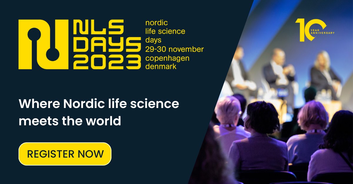 Don't miss out on the premier Nordic life science event of the year - regular rate ends on 31/8

The 10th NLSDays on 29-30 November is set to become the most well-visited and vibrant edition of the conference since its inception.  Register nlsdays.com/registration-f…