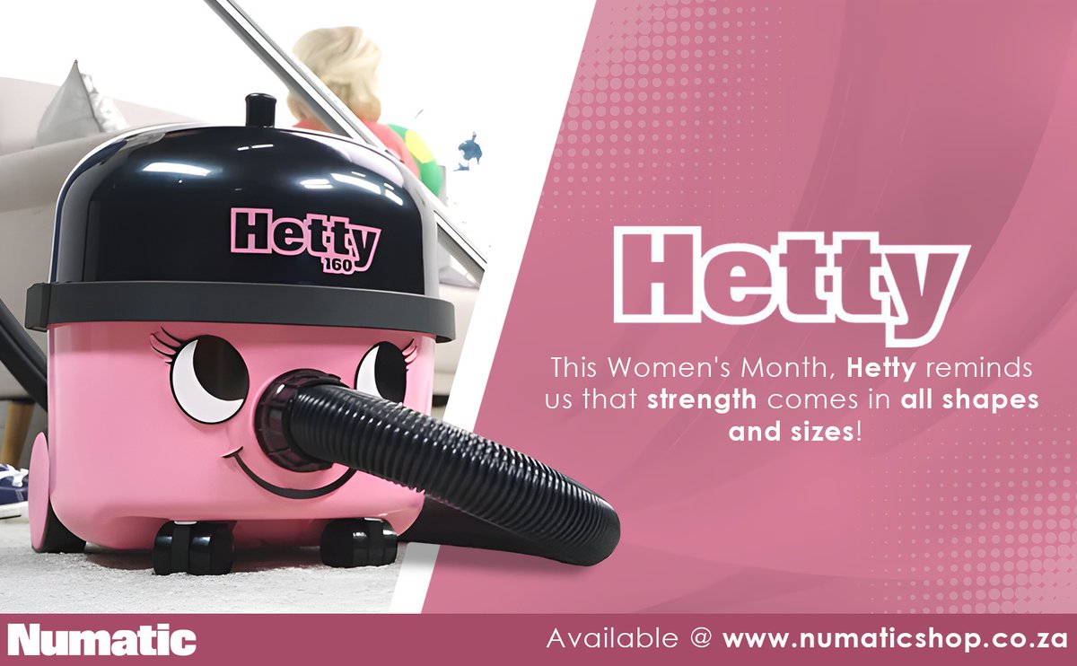 #Hetty #NumaticVacuum #CleaningSolutions #PowerfulCleaning #EfficientCleaning #HighSuctionPower #CleaningMadeEasy #Numatic #NumaticSA