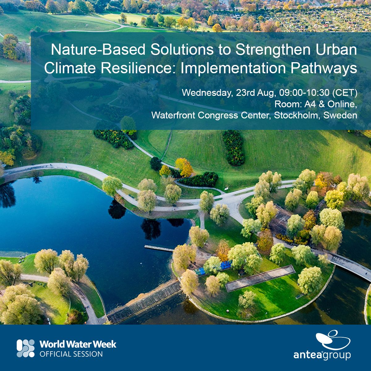 Join the #WorldWaterWeek23 session focusing on #naturebasedsolutions to strengthen Urban #climateresilience: Implementation Pathways. Green and Blue Corridors are key for sustainable #urbanenvironments.

lnkd.in/dX3qaz5B