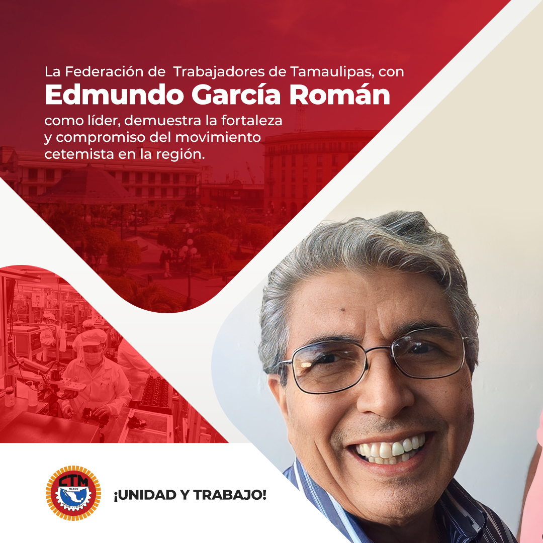 Liderados por su Secretario General, Edmundo García Román, las y los compañeros de la Federación de Trabajadores de Tamaulipas son ¡orgullosamente cetemistas! 💪

Les mandamos un fuerte abrazo.