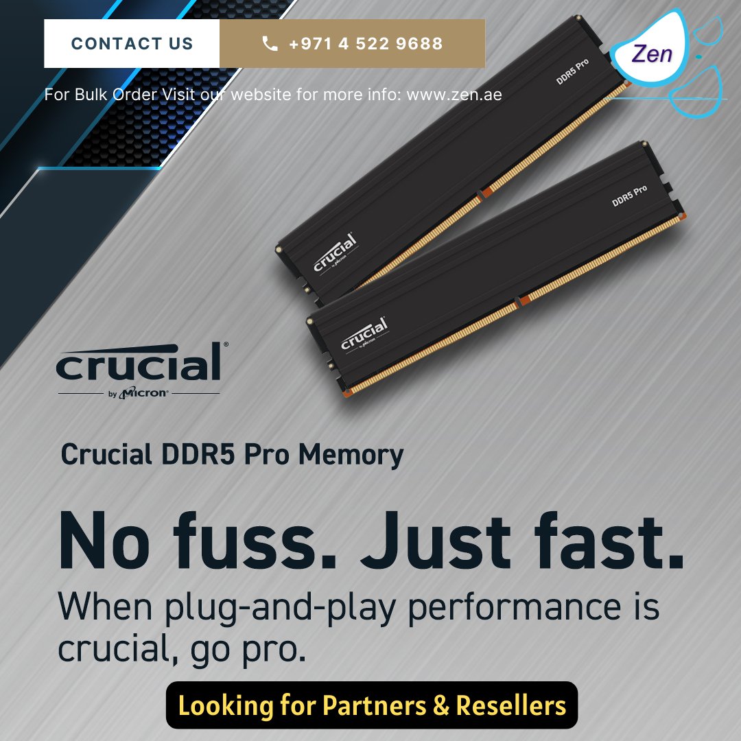 pranavaj's tweet photo. Crucial Memory, Looking for partners and resellers
https://t.co/d4CA0fcsBt
#ZenIT #Dubai #computermemory #zenit #zenitdxb #zeninteractivetechnologies #zenitdubai #crucialmemory #dubaibusinessman #businessindubai #crucialmemory #onlyzenit #ThinkPad #lenovo #mydubai #macbookpro https://t.co/KHo8IHQyAw