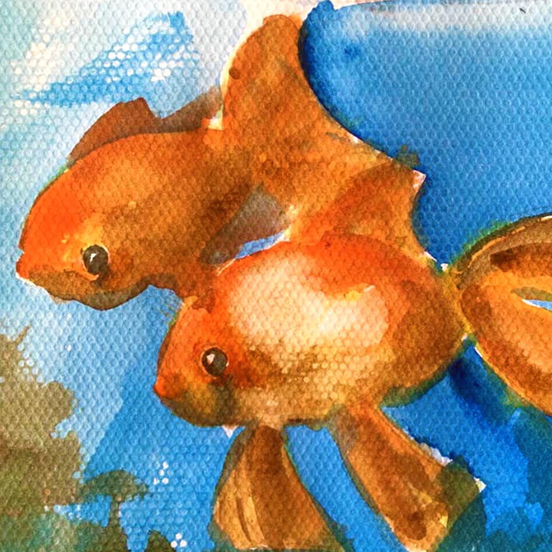 LondonArtCol's tweet photo. We are thrilled to showcase the talent of student Madhavi Yelnurkar-Chopade, who has brought goldfish to life with this stunning watercolour painting! Discover your artistic brilliance and unlock the wonders of watercolour painting with our diverse courses. #LondonArtCollege https://t.co/DaS7avFAH1