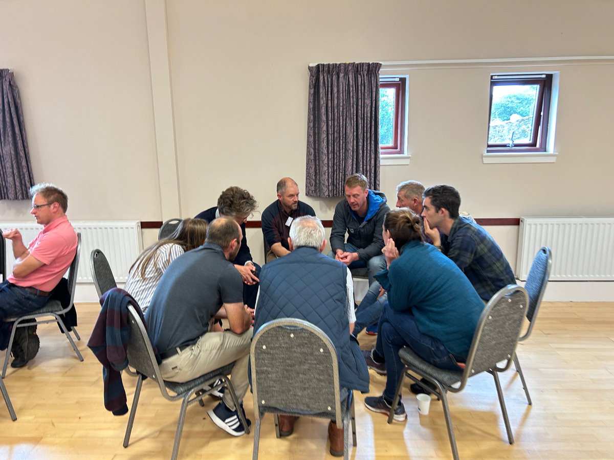 Fifty farmers, conservationists and other stakeholders at Crawfordjohn hall yesterday discussing the challenges and priorities for wader conservation. @ConsultingSAC <a href="/RSPBScotland/">RSPB Scotland</a> <a href="/ScotGovRural/">Scot Gov Rural</a> <a href="/ForWaders/">Working_for_Waders</a>