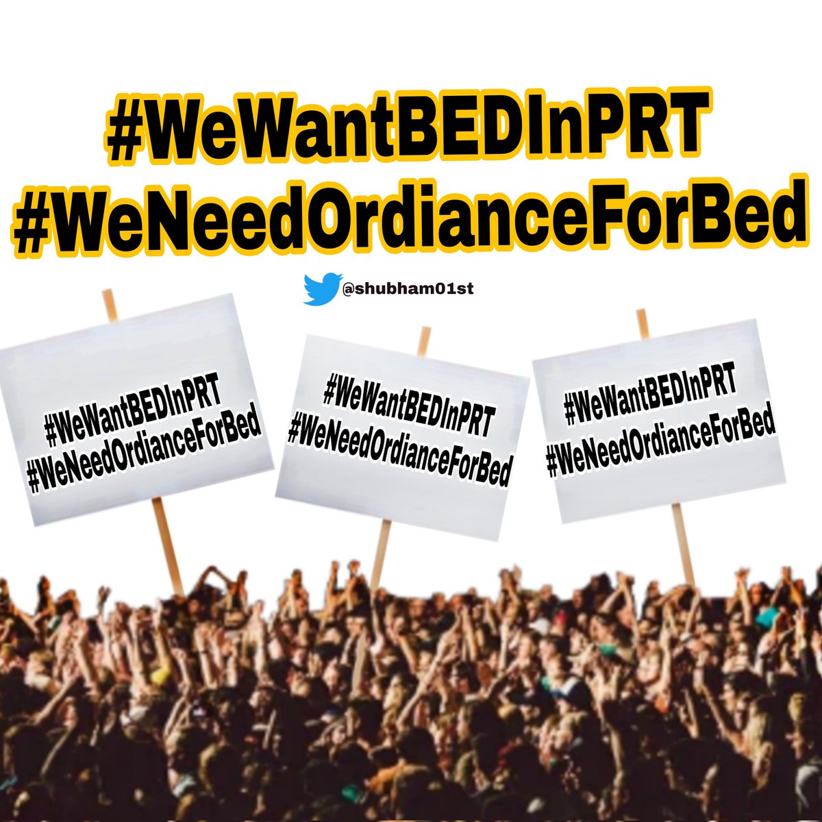 shubham01st's tweet photo. #WeWantOrdinanceForBED 
#WeWantBEDInPRT https://t.co/dmWy9QMYEu