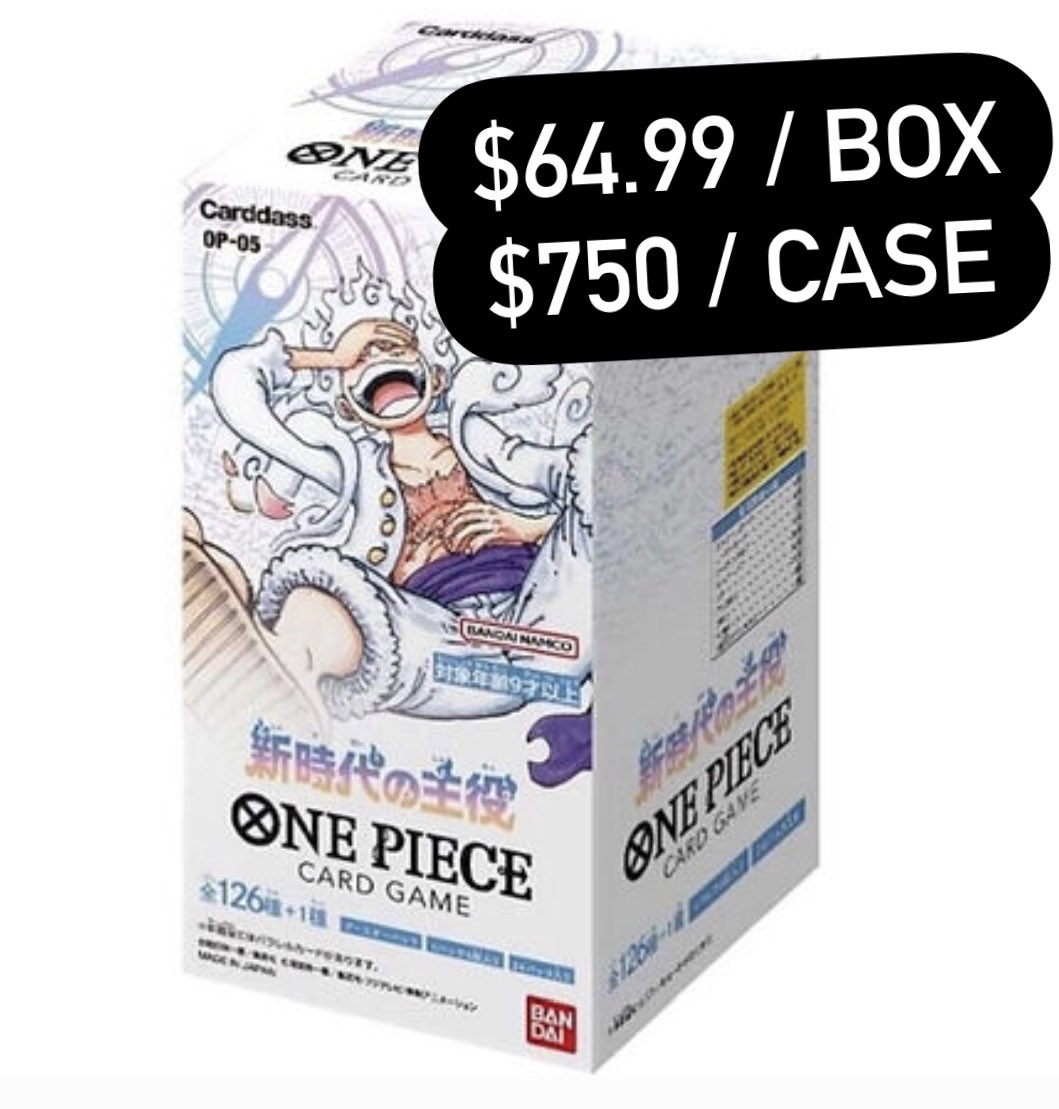 Pokene_Pokemon's tweet image. One Piece OP-05 Ships end August 
#onepiece #onepiececards #cardass 

pokene.com/product-page/p…