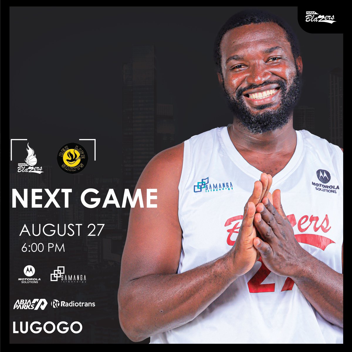 Namblazers's tweet image. Regular season finale on Sunday. 

#JoinTheBlazers2023|| #SamangaIct&amp;amp;energy || #Motorolasolutions || #RadioTrans || #AbjaEstates || #Abjaparks