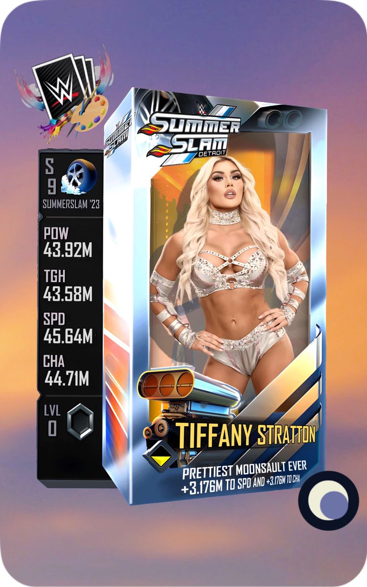 SCCreators's tweet image. Pretty and Boxed, just for us!

This amazing Summerslam ‘23 card for the prettiest woman in NXT, Mrs. Tiffy Time herself, Tiffany Stratton!

@tiffstrattonwwe #wwesc #NXT