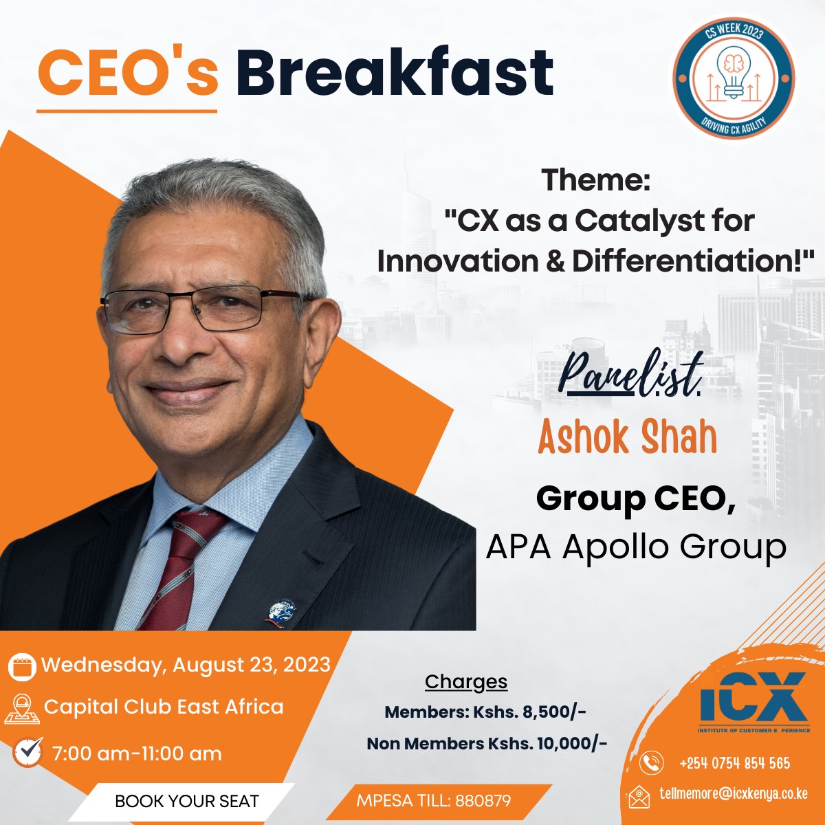 icx_kenya's tweet photo. Power-packed panel session at the #ICXCEOBreakfast with Peter Njonjo, Ashok Shah, Joachim Westerveld &amp; Mary Nyachae. #DrivingCXAgility
@nhifkenya @TwigaFoods @biofoodske @APAInsuranceKE https://t.co/DuH1oMf6kI