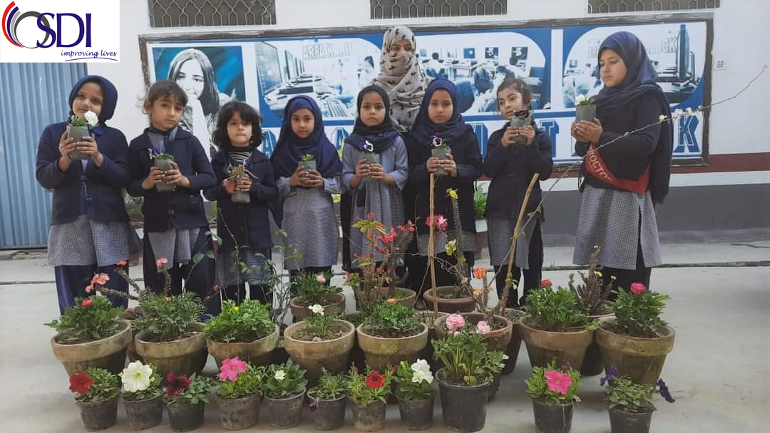 #osdi_pk Head of District #Mardan (#KPK) attended the 76th #independenceday celebration of #Pakistan   held at Rustam Model #School on 14th August 2023. The #students sowed 225 #plants within the #school premises under the #osdi_pk #NaturalResourceManagement (NRM) project