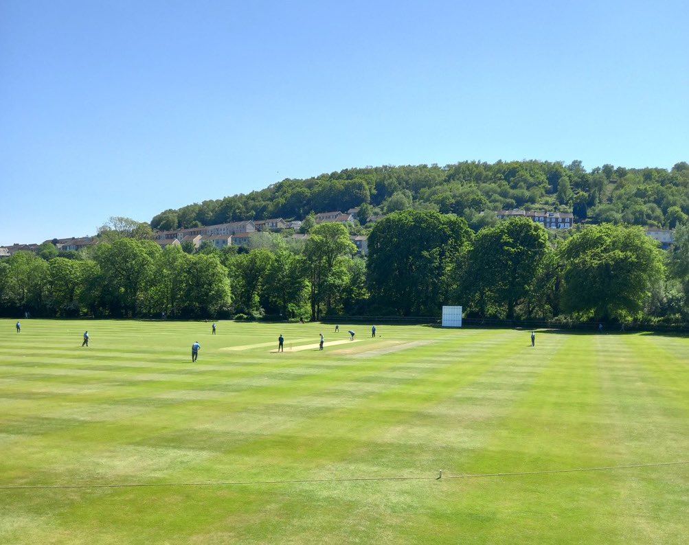 Today’s beautiful cricket ground is Ynysangharad Park, Pontypridd