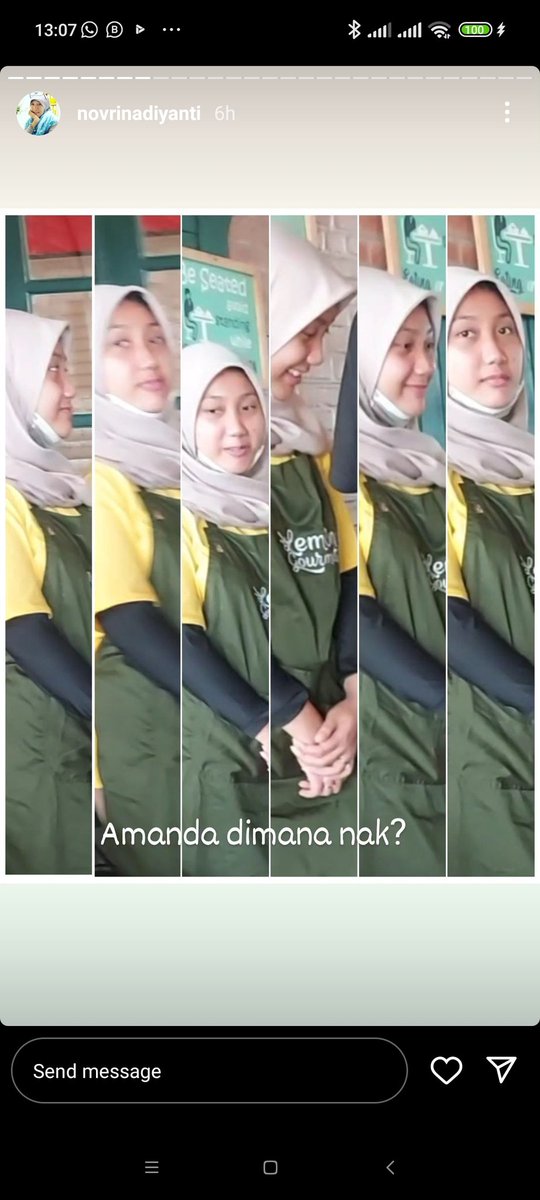 Amanda Rachmaniar, putri bontot sahabat saya, pergi dr rumah di bilangan Graha Harapan, Bekasi, semenjak Rabu 22/8 siang. HPnya ditinggal. Tak ada yg lihat kepergiannya. Diperkirakan menuju JaTeng. Mohon info bagi yg mengetahui keberadaan Amanda dapat kontak IG yg bersangkutan