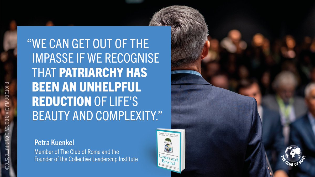 Patriarchy is a system of extraction that doesn't stop at gender boundaries, says Petra Kuenkel, member of The Club of Rome and Founder of <a href="/C_L_I/">からふーずぇ</a>.

 👉Read more about how she envisions a #CollectiveStewardship of the future in #LimitsAndBeyond: ow.ly/ZPgA50Pzmv2