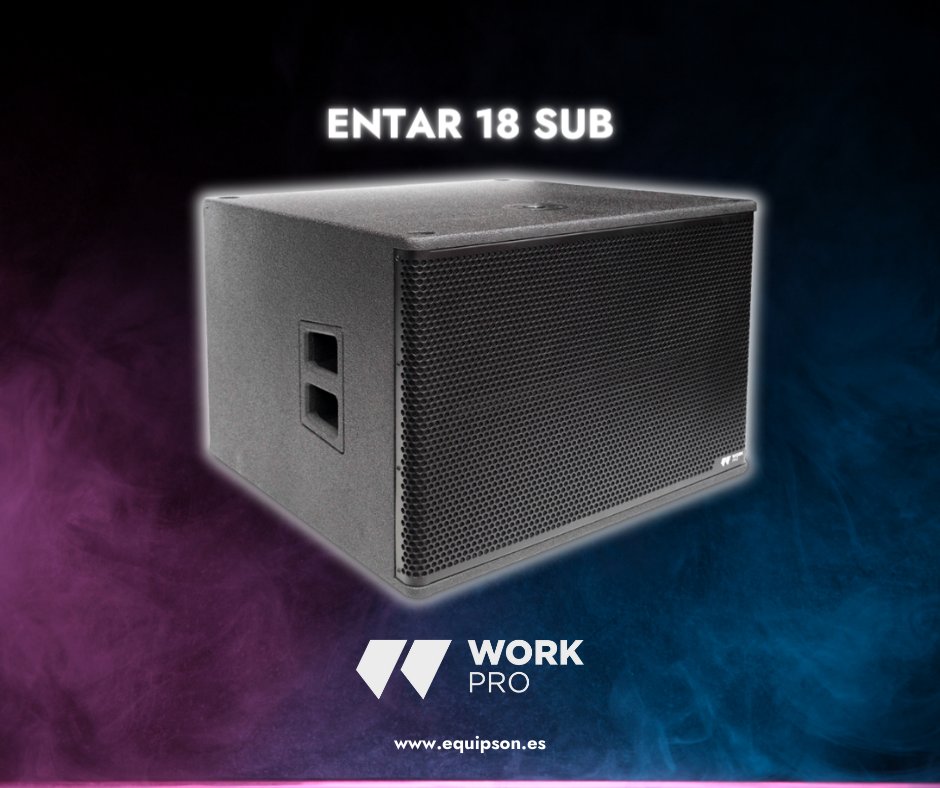 💥¡New! The passive subwoofer WORK PRO ENTAR 18 SUB 
 ➡️productos.equipson.es/entar-18-sub
