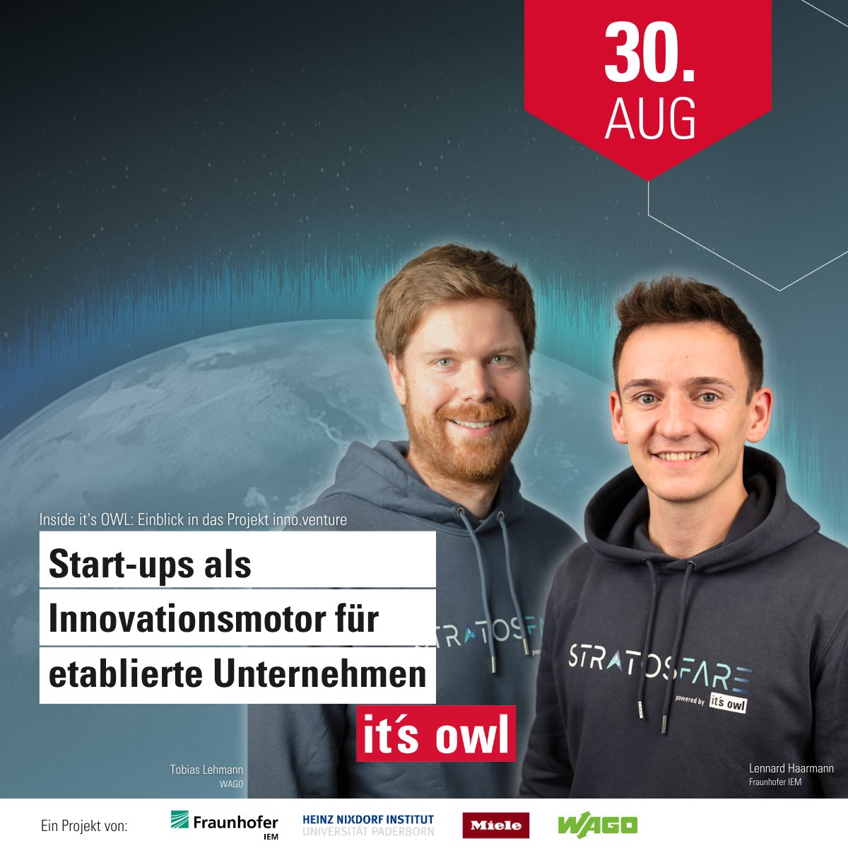 itsOWL_Cluster's tweet photo. 🚀 Schneller und günstiger #Innovationen entwickeln – das verspricht das Venture Client Modell. 

Wie das Modell funktioniert, darum geht's nächste Woche bei ‘Inside it’s OWL' #innoventure.

📆 30.08. | 16-17 Uhr
📍 Digital 
✔ Zur Anmeldung: https://t.co/TlUz679Ck9 https://t.co/FM9hZQyHoi