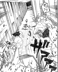 Dominatorrr3's tweet photo. @JJK_Spoilers Mahoraga realized he isn't build for this xD https://t.co/wT80Ecqhfb