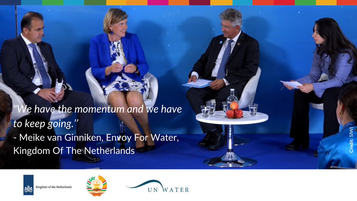 ‘’With the #UN2023WaterConference we have proven that water connects the world. We have the momentum and we have to keep going.’’ - Meike van Ginniken, Envoy For Water Kingdom Of The Netherlands

Join the #WWW session: From voluntary commitments to impact session today at 2PM!