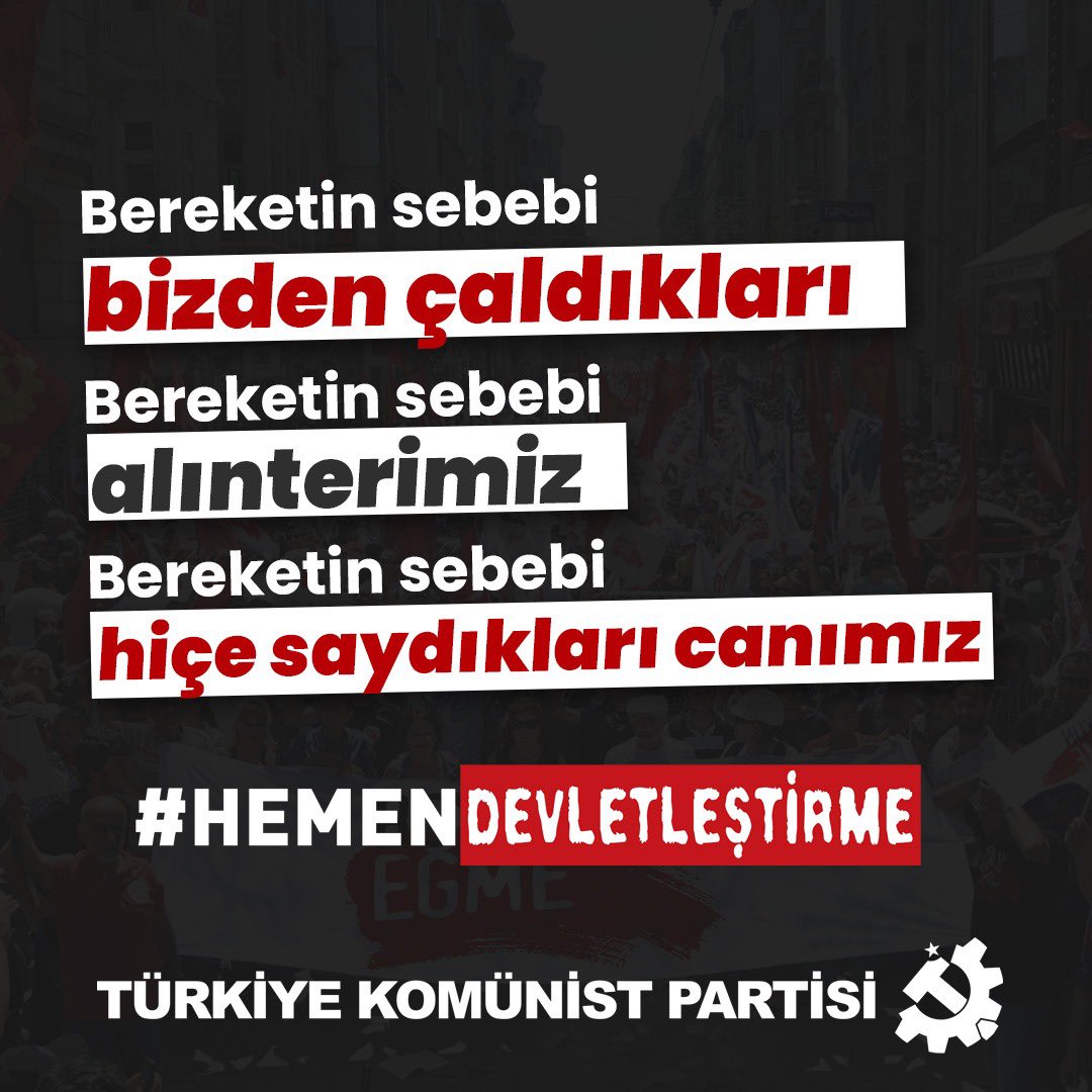Nedir bu bereketin sebebi?
#hemendevletleştirme