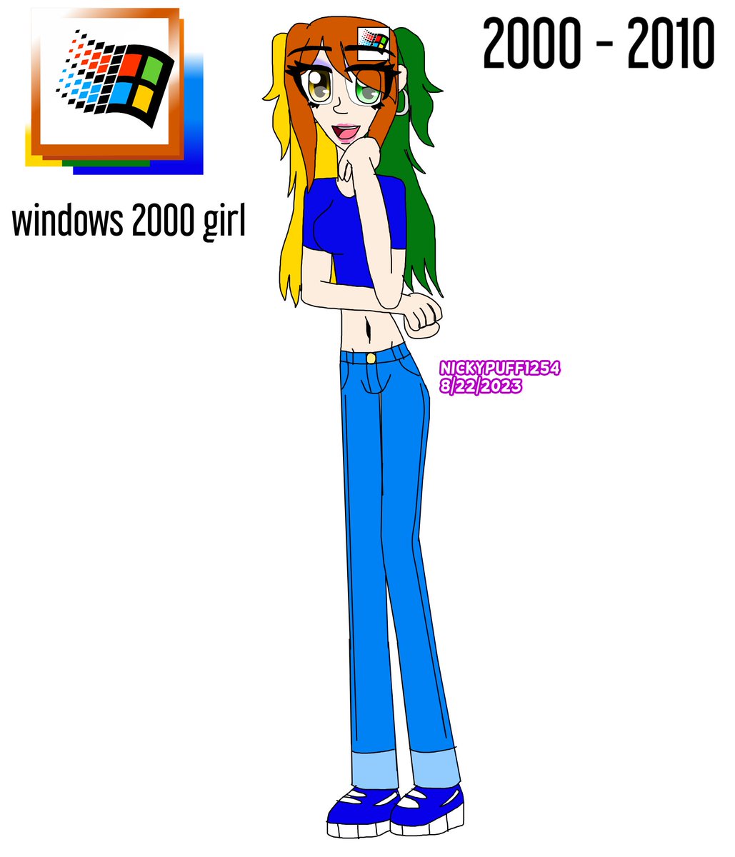 nickypuff1254's tweet image. windows 2000 girl
#waifu #windows2000 #microsoftwindows2000 #windows2000girl #humanversion #humanized #humanizedfanart #animegirl #waifuanime #2000to2010 #y2k #early2000s #2000s #2000saesthetic #microsoftaesthetic #windowsaesthetic #medibangpaint