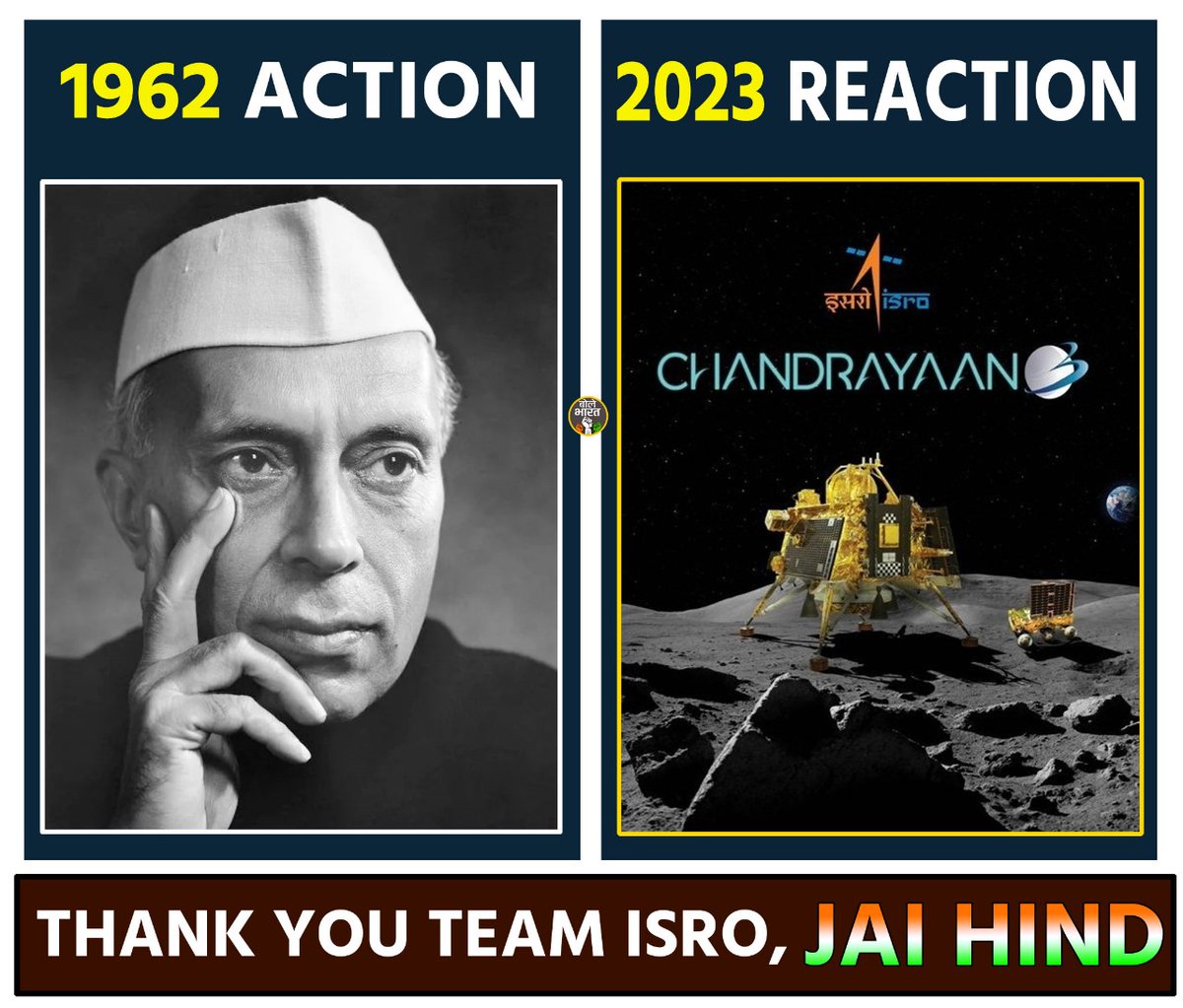 Nehru's legacy has reached the Moon. 

#Chandrayaan3Landing