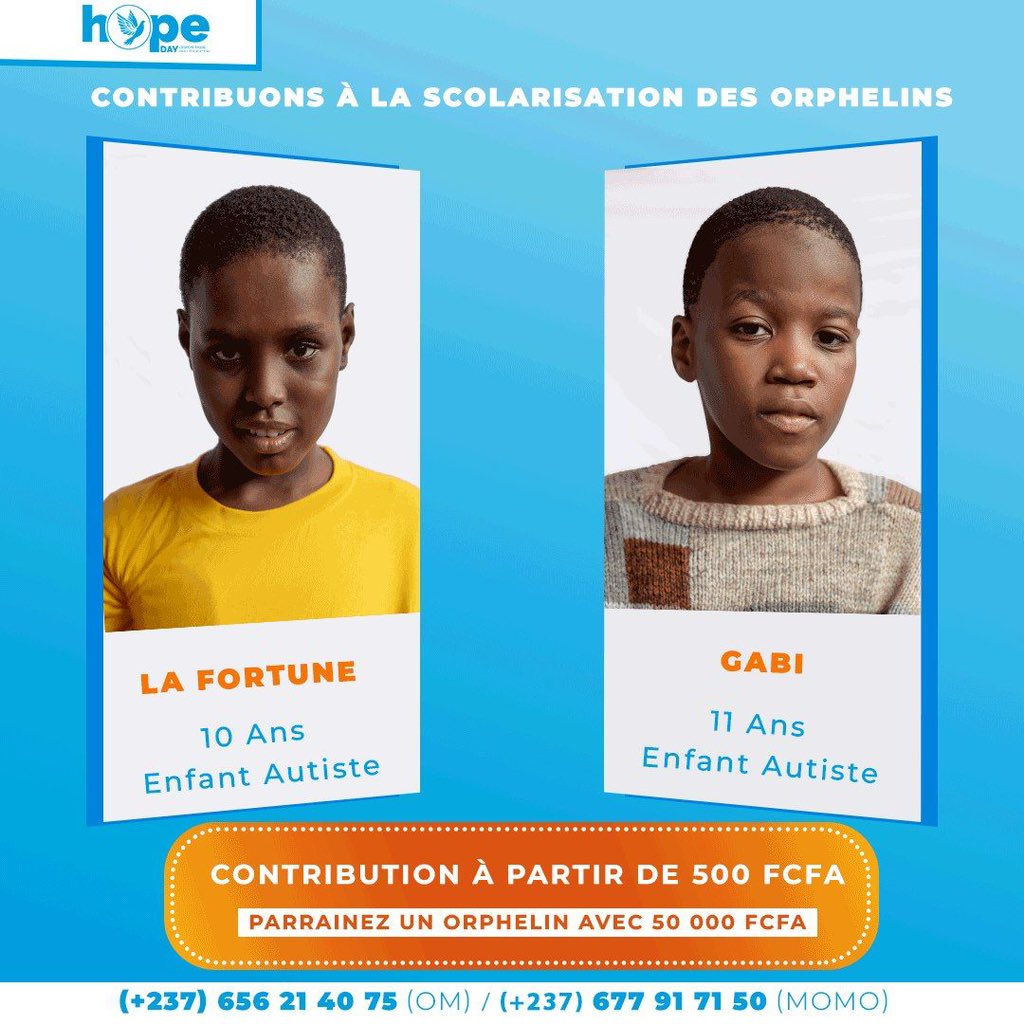 ActuEvent2Fifi's tweet photo. #GivEvent📌 
Vide-Grenier &amp; Shooting Caritatif 

Ils mettent des objets en vente pour scolariser l’orphelinat Sacré Cœur. 

🗓️ 26 Août 
⌚️ 10h 

📍 Makepe - La Vie Zoé 
💰 2.000F - 1 photo pro + Casse-croûte  

☎️ 677.91.71.50 
#HopeDayCameroun #collectededons https://t.co/yBoKXA1QAi