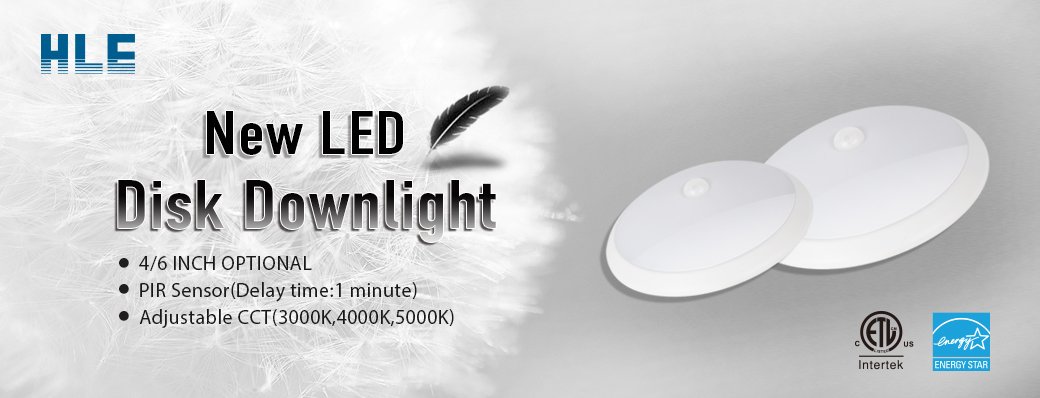 jerryzhao915's tweet image. LED disk light is an indoor residential downlight ceiling light. It has motion sensor and 3CCT adjustable function. The led disk light has a wide application such as hallway, living room, dinning room, bathroom, kitchen... #hlelighting #ledfactory #disklight #downlight #motion