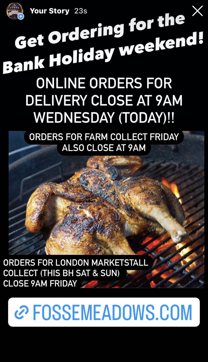 FosseMeadows's tweet photo. Order online by 9am this morning to get home delivery in time for Bank Holiday weekend! Sale price on some products. Stock up for summer Bank Holiday!❤️🐓✅⭐️😍
#81days #slowgrown #freerangechicken #highlyrecommended #greattasteawards #deliproducts
https://t.co/WtbUbWXuS1 https://t.co/GvQIj9p69C