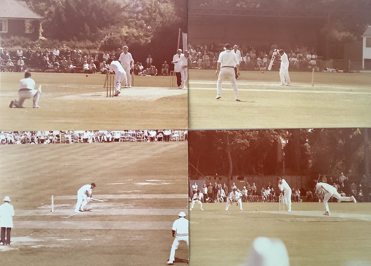 Hampshire playing Warwickshire at Dean Park, Bournemouth, 23rd Aug 1978. #countycricket