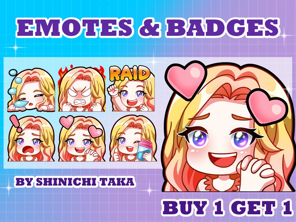 the_luckee's tweet photo. @BRI_on_FB_TTV Hello (＾▽＾)
My name Shinichi Taka, I'm opening commission for Twitch Emotes. 
◇ Pricelist:
1 Emote/Badges : $5
6 Emotes/Badges : $25
12 Emotes/Badges : $50

For more info: https://t.co/kAYQnmGp1D
Thank you https://t.co/Q1o4xqG9RV
