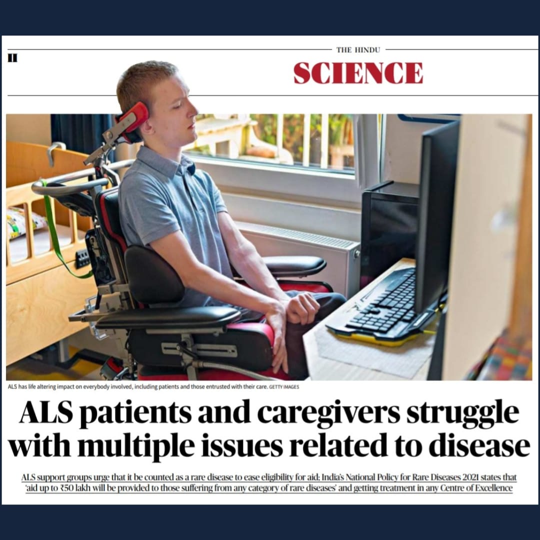 alscasindia's tweet photo. @gautamdoshi11 , journalist of a prestigious print media - The Hindu and a CALS himself, took the initiative to share the pain of the ALS journey to the government and people of India. Our big thanks to him for publishing it .
#NPRD #ORDI #thehindu #IamALS 
#FightALS #ALScasindia https://t.co/zbUlmFMgOu