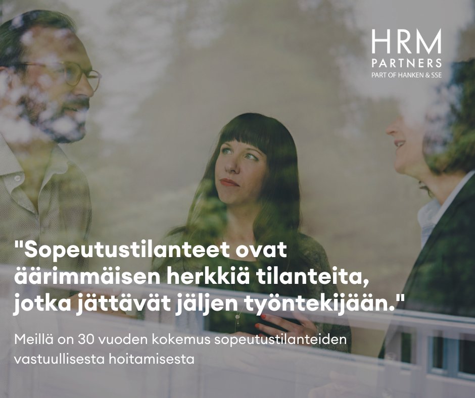 Muutosneuvottelut käynnissä? Meillä on yli 30 vuoden kokemus muutos- ja sopeutustilanteiden vastuullisesta johtamisesta ja uravalmennuksesta. Otamme tilanteessa aina huomioon inhimillisen, juridisen sekä liiketoiminnalliset näkökulmat. Ota yhteyttä: bit.ly/47HItUe