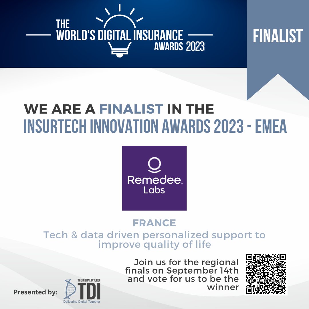 Generali France (@generalifrance) on Twitter photo 👏 <a href="/RemedeeLabs/">Remedee Labs</a> , nommé finaliste pour les #WorldsDigitalInsuranceAwards dans la catégorie #InsurTech #Innovation Awards, région #EMEA !
Une Start-up française exemplaire en matière d'innovation et de technologie, dont nous sommes fiers d'être partenaire !
<a href="/DigitalInsurer/">The Digital Insurer</a> 👏 <a href="/RemedeeLabs/">Remedee Labs</a> , nommé finaliste pour les #WorldsDigitalInsuranceAwards dans la catégorie #InsurTech #Innovation Awards, région #EMEA !
Une Start-up française exemplaire en matière d'innovation et de technologie, dont nous sommes fiers d'être partenaire !
<a href="/DigitalInsurer/">The Digital Insurer</a>