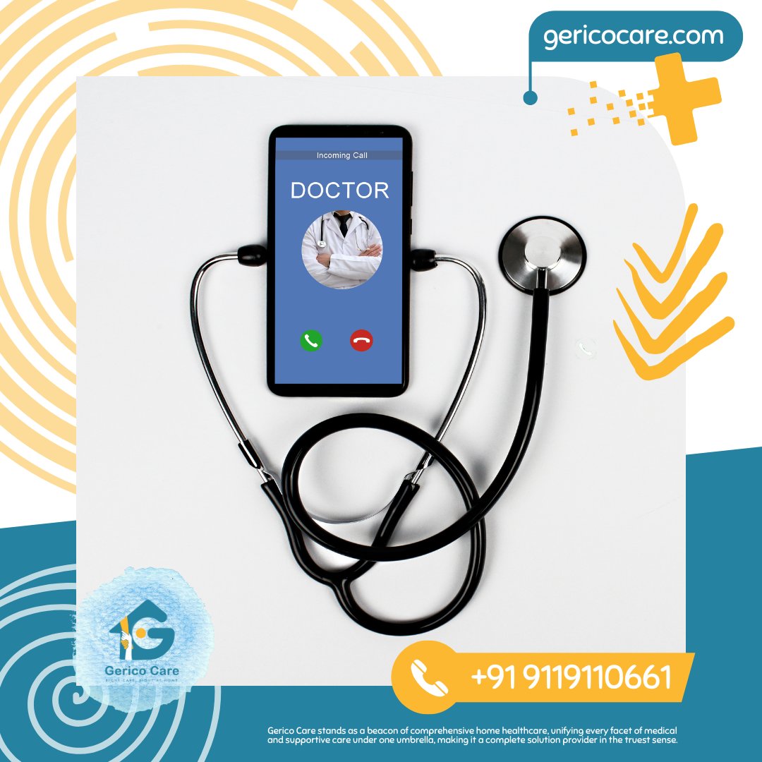 GericoCare's tweet photo. From remote monitoring to medication management, Gerico Care is changing the healthcare landscape by embracing technology and delivering compassionate care right at your doorstep. 📲💙 

#HomeHealthRevolution #GericoCare #HomeCare #HealthTech #TeleMedicine https://t.co/jpXfJrQw6H