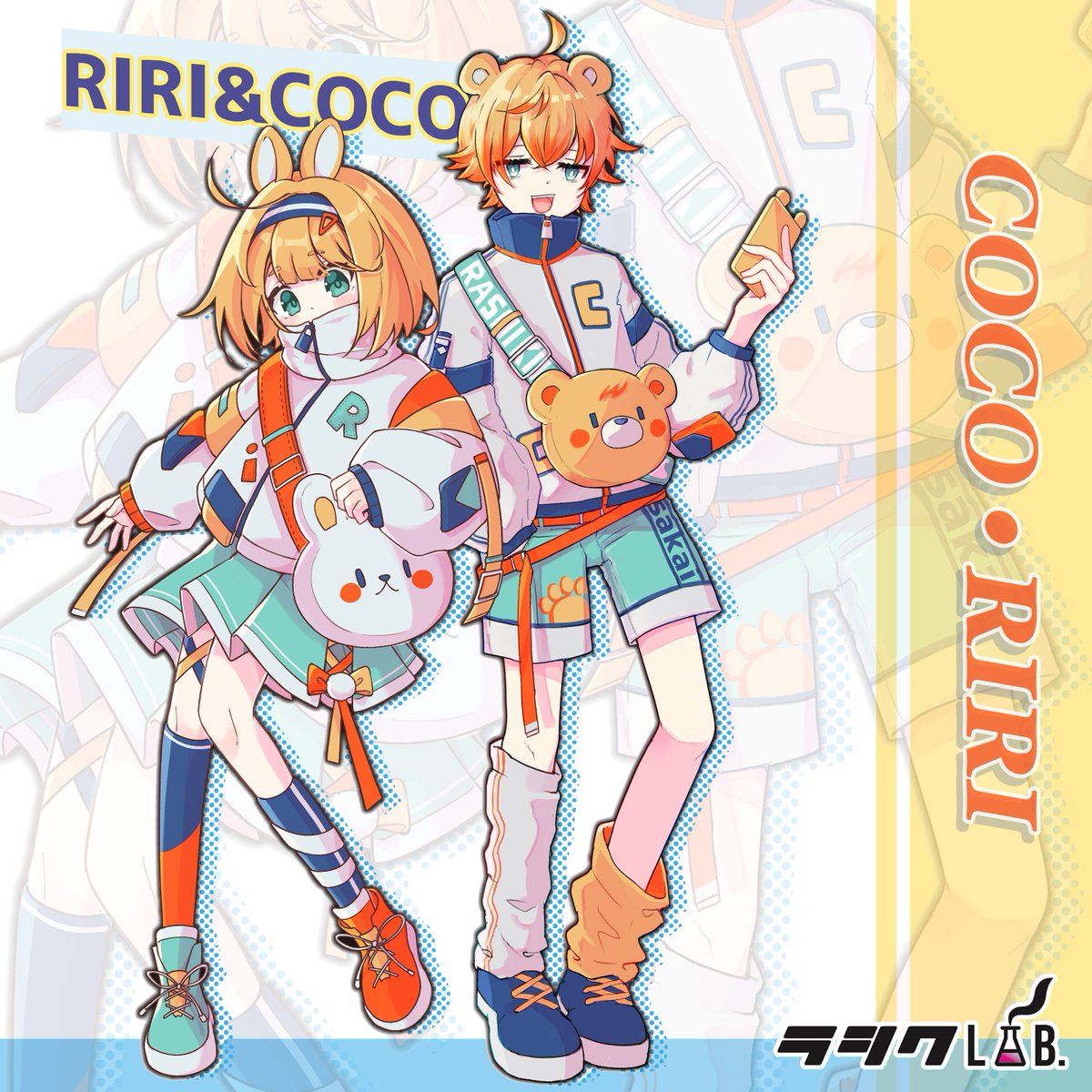 rashikulabsakai's tweet photo. ラシクラボ大阪堺のオリジナルキャラクター「COCO&amp;RIRI」を紹介させていただきます！🎉🎉

クマとウサギ耳が付いてる仲が良い姉弟です🐻🐰
是非たくさんCOCO＆RIRIのイラストを見せてください~！🙌

\自分ラシク働こう!就労継続支援B型事業所/

#就労支援 #就労継続支援B型 #就B #障害福祉 #イラスト https://t.co/0WGb4yYDYx