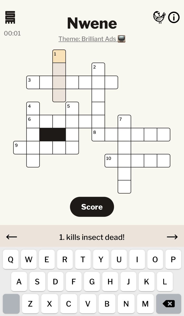 nwenegh's tweet photo. Week 3: Brilliant Ads 📺
https://t.co/Mxhg3s6dMd

#nwenecrossword #nwene https://t.co/lVYhNsSD55