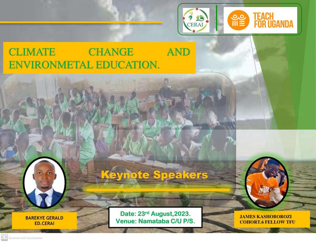 In a bid to achieve Environmental sustainability at all levels, am excited to facilitate a climate change education programme in #NamatabaPrimaryschool, #Mukono
The program is implemented by <a href="/TEACH4UG/">Teach For Uganda</a> fellows with support from <a href="/CERAIUg/">Centre for Environmental Research and Agriculture</a> 
<a href="/Bluvard_NGO/">Bluvard Education</a>
<a href="/careboutclimate/">Care About Climate</a>