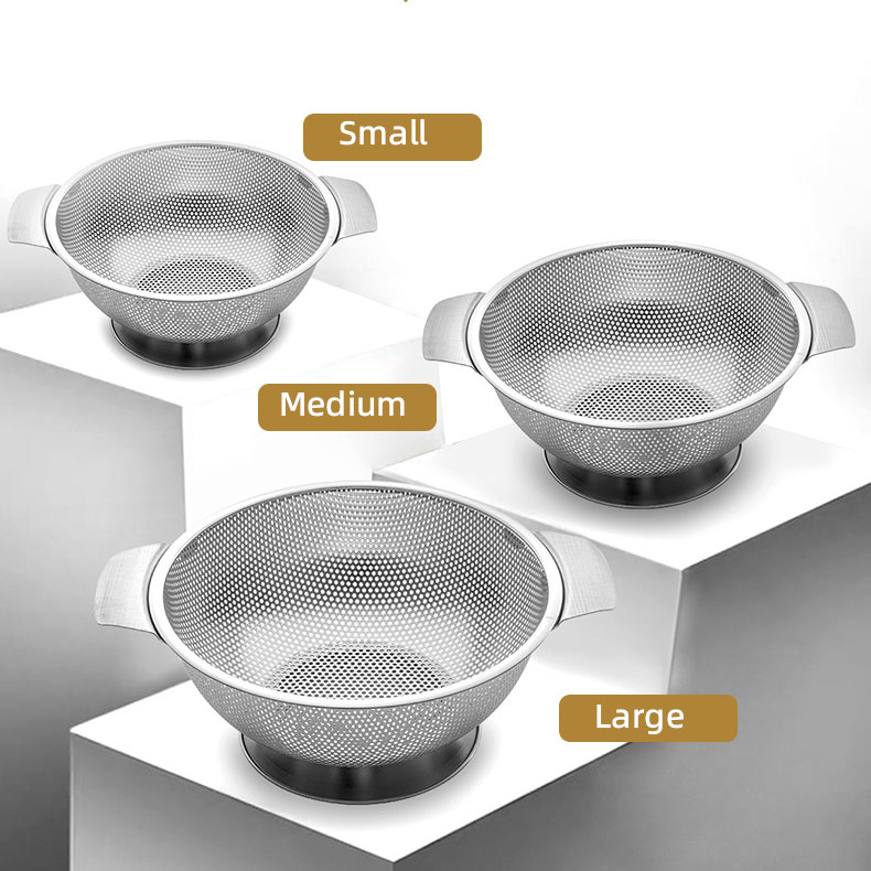 supplies24037's tweet photo. Are you tired of dealing with clogged drains and messy kitchen sinks? 
Introducing this Stainless Steel Colander Basket with Steel Handle &amp; Solid Base.
Your Perfect Kitchen Companion! https://t.co/VazeWkDB1V