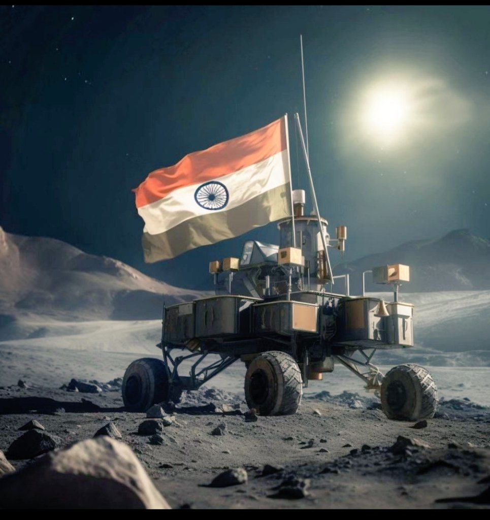 चाँद पर तिरंगा...!

आज के ऐतिहासिक पल को साकार होते हुए देखने के लिए हम सभी उत्सुकता से प्रतीक्षा कर हैं।
ALL THE BEST ISRO 🚀

जय हिन्द ! 🇮🇳

#Chandrayaan3Landing