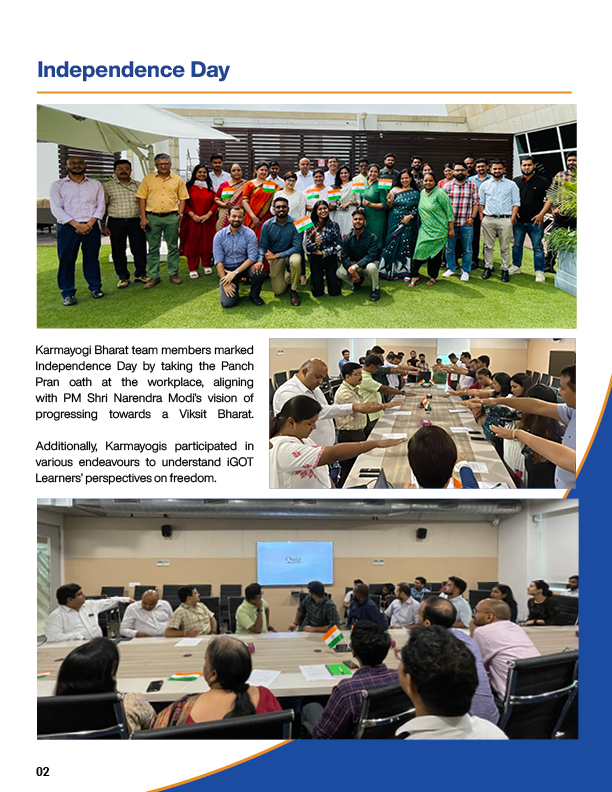 iGOTKarmayogi's tweet photo. Explore the newest edition of the #KarmayogiBharat #Newsletter to discover remarkable achievements and the latest buzz surrounding the platform!

🔗- https://t.co/4BsuIDxXA4

#MonthlyNewsletter #NewIndia #MonthlyEdition #CapacityBuilding #Buzz https://t.co/nSZdCC939a