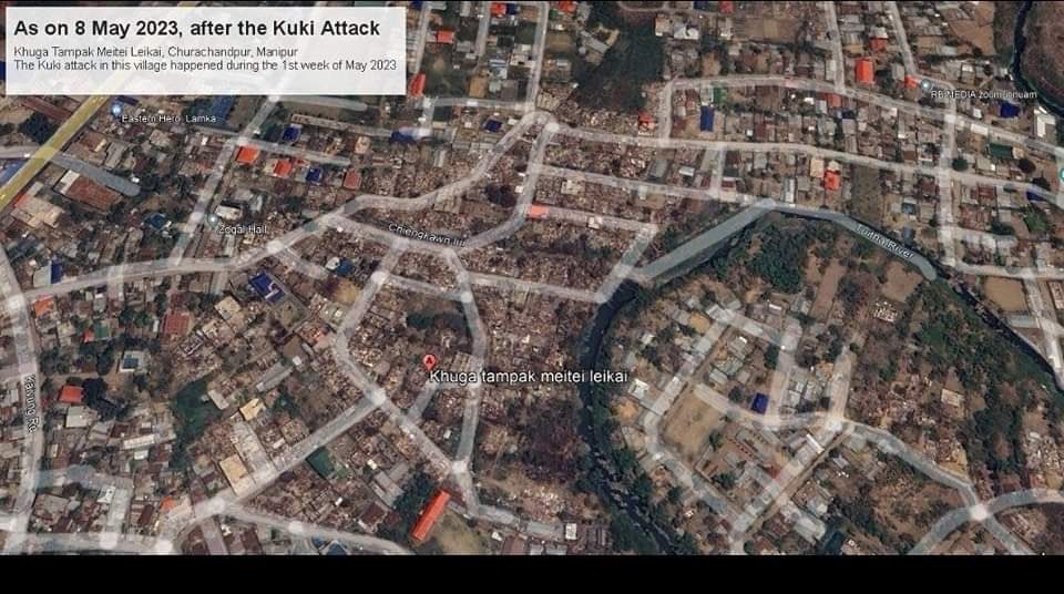 Before and after the #kukimilitants attacked #meiteicivilians villages around #kuki dominated areas.#SaveMeitei #KukiLies #KukiLiesExposed
#WhyKukiLies
#AzadiFromInfiltration
#KukiInfiltration #JagjaoIndia
 #SaveManipur
 #MeiteiHaiToVikasHai
  #ManipurViolenceRootCause