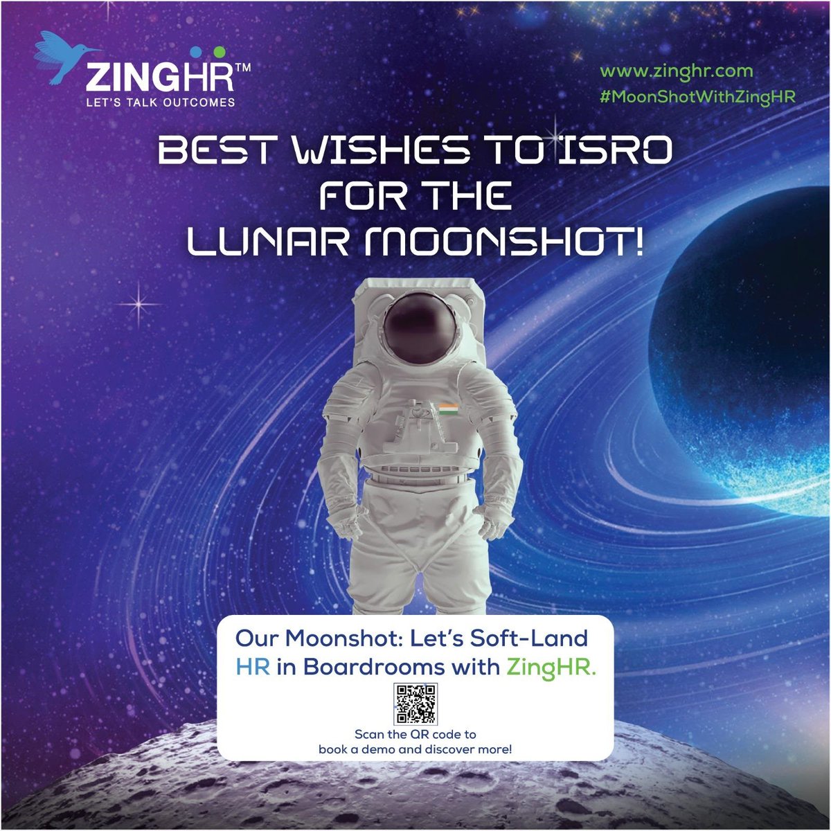 ZingHR's tweet photo. Extend your best wishes to #ISRO for #Chandrayaan3 by sharing "Your personal Moonshot Experience"- achievement of a daring goal/project. Tag us with #ZingHR & #MoonShotWithZingHR by 6 PM today to be eligible to win a Decathlon sports bicycle!🚀🇮🇳
*Conditions Apply #hrms #hrtech https://t.co/KYVQYXC8od