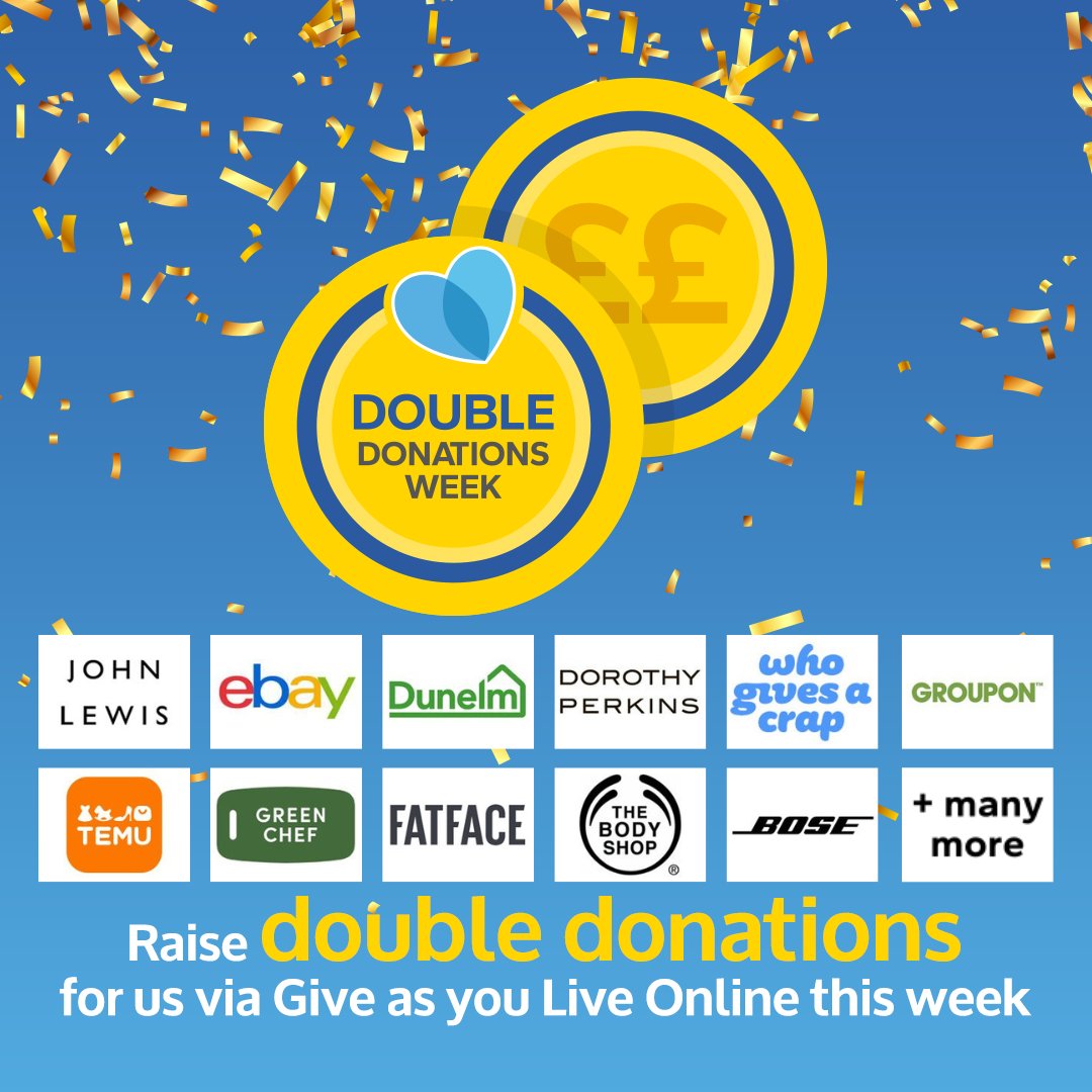 salvationarmyuk's tweet photo. Shopping online this week? @giveasyoulive is offering double donations at select retailers, meaning you can raise even more in free funds for us >https://t.co/AbvdSS7VQl https://t.co/2CATGmoFiS