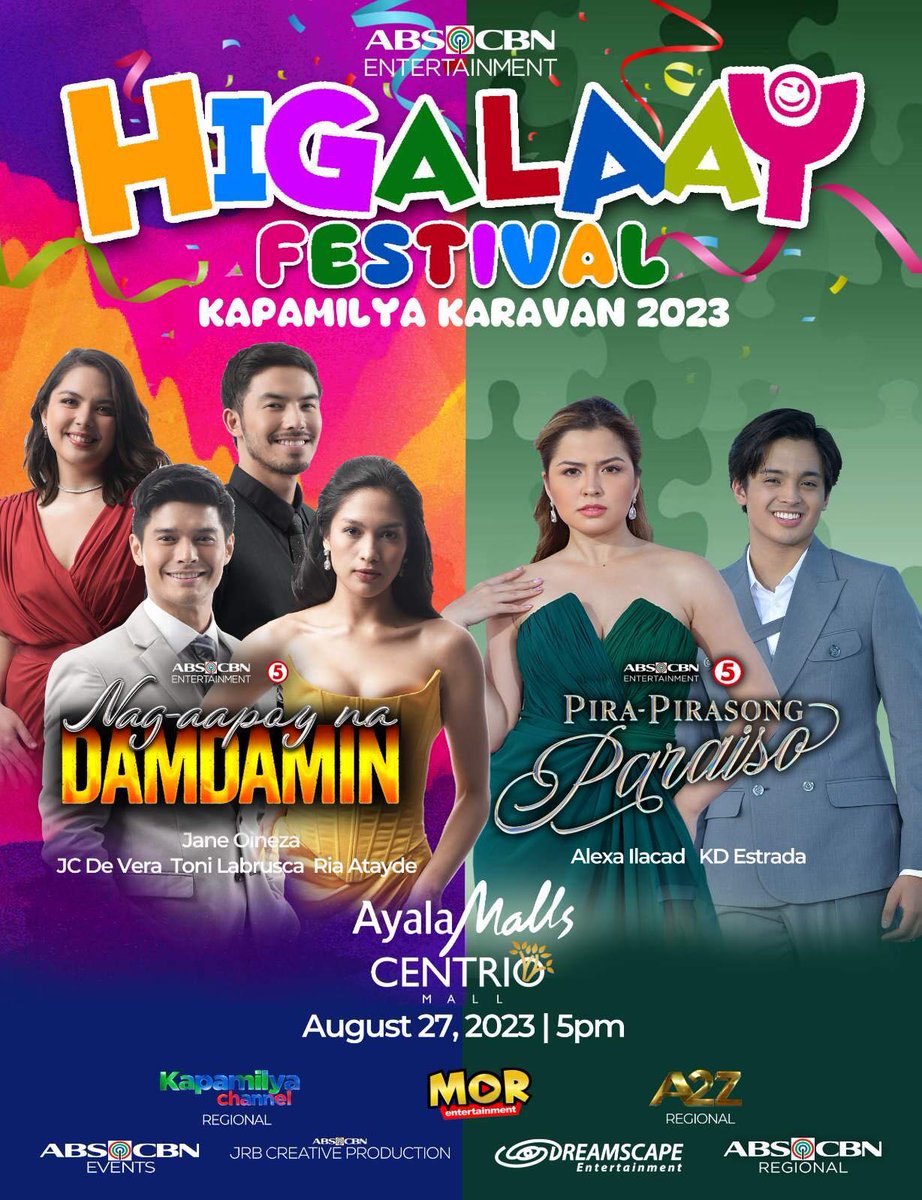 ABSCBNpr's tweet photo. Mga Kapamilya! Mga Higala! Mag bibo ta sa Higalaay Kapamilya Karavan!

Karung domingo, August 27 4PM sa Ayala Centrio Mall Activity Center!

Kita-kits, mga Kapamilya! https://t.co/BPPVy9pmOG
